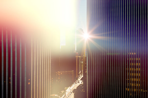 Sunrise Over the Financial District